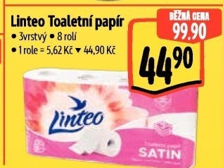 Toaletní papír 3vrstvý Linteo