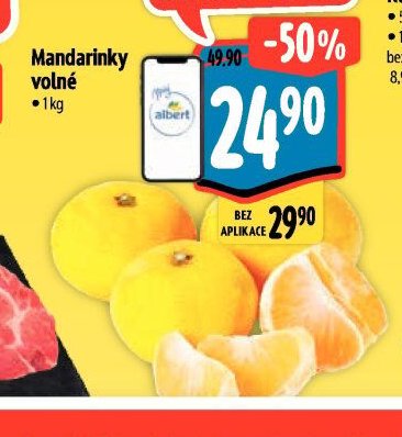 Mandarinky volné