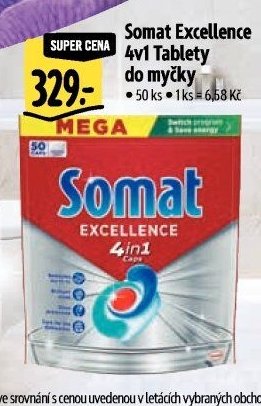 Somat Excellence 4v1 Tablety do myčky