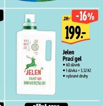 Jelen Prací gel