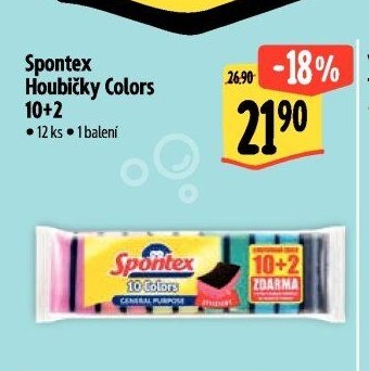 Spontex Houbičky Colors 10+2