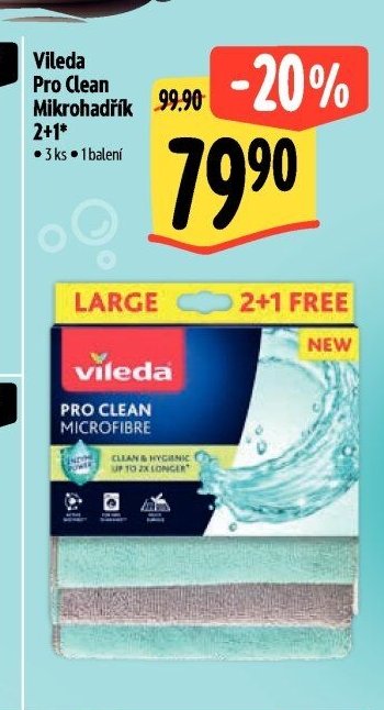 Vileda Pro Clean Mikrohadřík 2+1