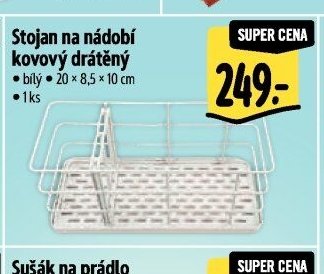 Stojan na nádobí kovový drátěný