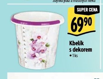Kbelík s dekorem