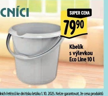 Kbelík s výlevkou Eco Line 10 l