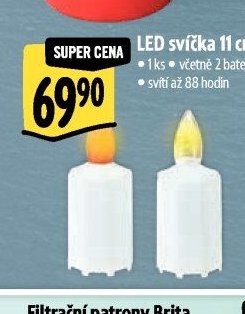 LED svíčka 11 cm