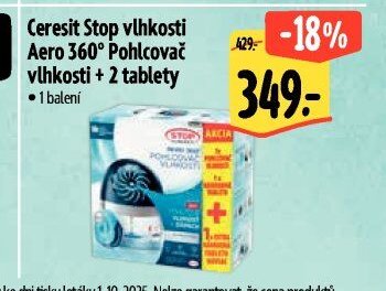 Ceresit Stop vlhkosti Aero 360° Pohlcovač vlhkosti + 2 tablety