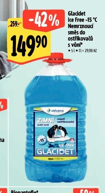 Glacidet Ice Free -15 °C Nemrznoucí směs do ostřikovačů - Albert akcniletaky.com