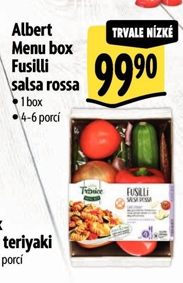 Albert Menu box Fusilli salsa rossa