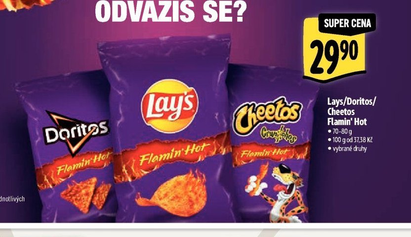 Lays/Doritos/Cheetos Flamin' Hot