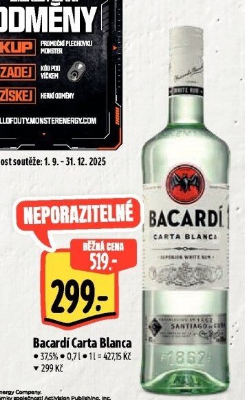 Bacardi Carta Blanca - Albert akcniletaky.com