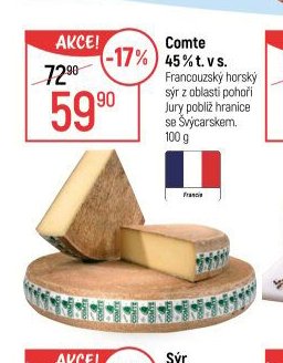 Comte 45% t. v s.
