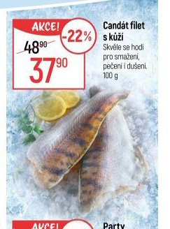 Candát filet s kůží