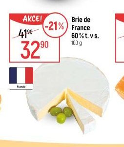 Brie de France 60% t. v s.