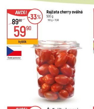 Rajčata cherry oválná