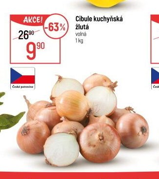 Cibule kuchyňská žlutá