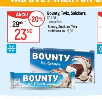 Bounty, Twix, Snickers