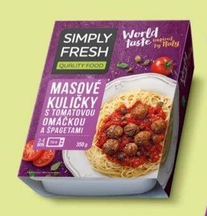 Simply Fresh masové kuličky s tomatovou omáčkou a špagetami - Globus akcniletaky.com