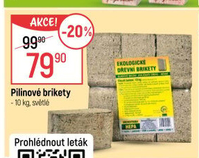 Brikety dřevěné Hepa