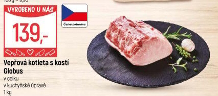 Kotleta vepřová s kostí Globus