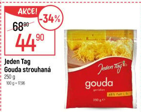 Sýr Gouda strouhaná Jeden Tag
