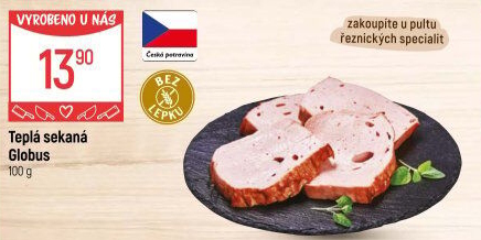 Teplá sekaná Globus