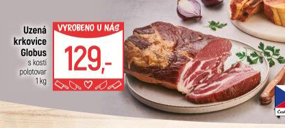 Uzená krkovice s kostí Globus