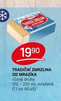 TRADIČNÍ ZMRZLINA OD MRAZÍKA