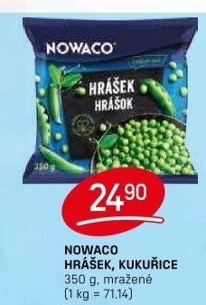 Hrášek mražený Nowaco