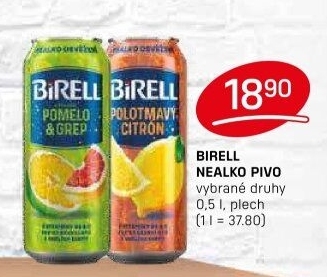 Nealkoholické pivo ochucené Birell