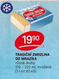 Tradiční zmrzlina od Mrazíka Prima
