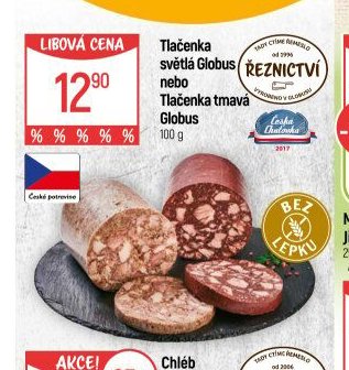 Tlačenka světlá nebo tmavá Globus