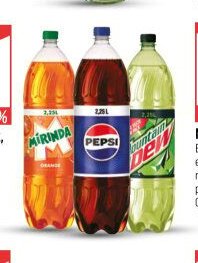 Pepsi, Pepsi Max, Mirinda, Mountain Dew
