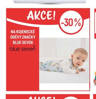 Na kojenecké oděvy Blue Seven
