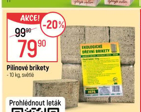 Brikety dřevěné Hepa