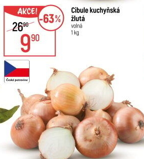 Cibule kuchyňská žlutá