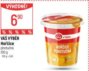 Hořčice plnotučná Váš Výběr