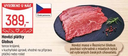 Hovězí plátky Globus