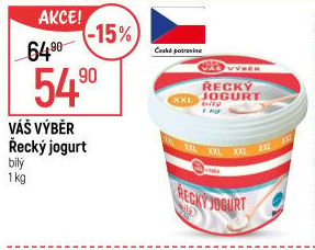 Jogurt řecký bílý Váš Výběr