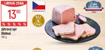 Paštika játrový sýr Globus