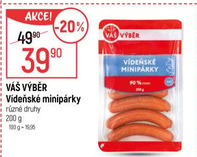 Vídeňské minipárky Váš Výběr