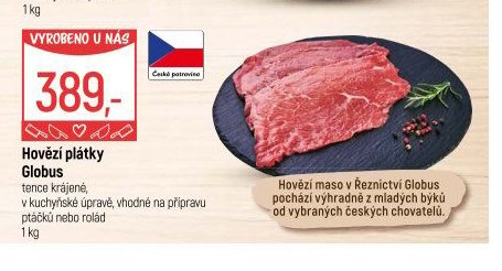Hovězí plátky Globus