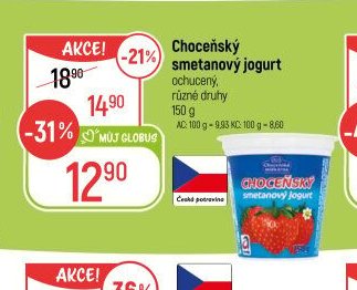 Choceňský smetanový jogurt
