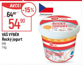 Jogurt řecký bílý Váš Výběr