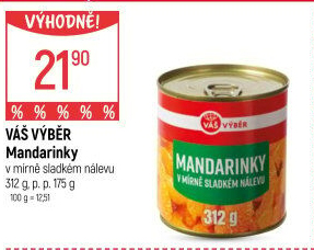 Kompot mandarinky Váš Výběr