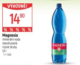 Přírodní voda Magnesia