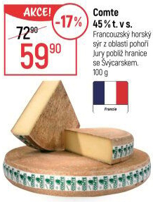Sýr Comte 45 %