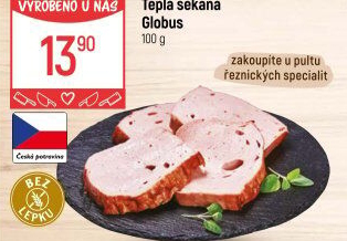 Teplá sekaná Globus