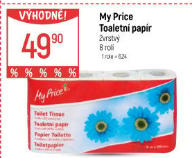 Toaletní papír 2vrstvý My Price