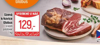 Uzená krkovice s kostí Globus